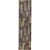 Tadi & Imperio1979 Tappeto Vinile Vintage, Legno Scuro Lamas Sottili, 50 x 500 cm