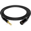 enoaudio Mogami 2534 Quad Cavo professionale studio bilanciato | Neutrik Gold 6,3mm TRS - XLR maschio | HiFi - 1,5 m