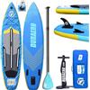 Liszton SUP kit gonfiabile del bordo, bordo verticale del kayak, carico 150kg, base della macchina fotografica di sport, 330x76x15cm, blu navy