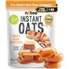 NÄTOO Farina di Avena Aromatizzata 1 Kg Instant Oats Farina Di Avena Istantanea Ideale come Preparato Per Pancake Proteici Porridge Oatmeal e Crepes Gusto Salted Caramel