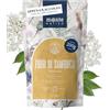 Monte Nativo Fiori di sambuco Monte Nativo (200g) - Erbe aromatiche senza additivi - Infusi e tisane per la tazza di tè più deliziosa - Raccolte ed Essiccate Delicatamente - Tè alle erbe aromatico - Herbal Tea