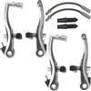 cyclingcolors V-Brake Set Coppia Freni Anteriori e Posteriori Alluminio per Bicicletta da Montagna MTB Argento