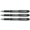 uni-ball Uni Jetstream Penna a sfera, inchiostro nero, punta larga 1.0 mm, confezione da 3, SX-210, fornite sfuse
