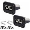 Dongge Presa per batteria da 50 Ampere, con piastra di montaggio per Anderson SB50 Plug-in Board, montaggio a incasso, 2 pezzi.