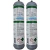 GASFRIGO® - Nr. 2 Bombole usa e getta gas miscela argon co2 da 1 lt. 110 bar attacco M10x1 - saldatura MAG - NOTA E' UN PRODOTTO PROFESSIONALE-MARCA EUROTRE MADE IN ITALY