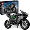 LEGO Technic Motocicletta Kawasaki Ninja H2R, Giochi per Bambini e Bambine da 10 Anni, Modellino di Moto Giocattolo in Scala da Costruire, Veicolo da Esposizione con Sterzo, Sospensioni e Motore 42170