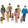Miniland Diverse famiglie del mondo. Set di 9 bambole dipinte a mano
