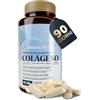 Suhealth Collagene Marino con Acido Ialuronico, Magnesio, Q10 e Vitamine 90 Giorni - Collagene e Acido Ialuronico Compresse - Collagene Integratore - Collagene Idrolizzato - Marine Collagen