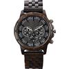 RORIOS Orologio Uomo in Legno Impermeabile Analogico Al Quarzo Orologio Cronografo Naturel Retro Orologio da Polso per Uomo