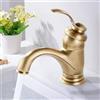 AIMOYO Rubinetto Bagno Retro Miscelatore Monocomando con Bocca Bassa, Lavabo e Lavandino in Ottone G3/8
