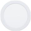 Eglo Alange - Faretto da incasso a LED, plafoniera rotonda, lampada da soffitto in metallo e plastica, colore: bianco, colore luce: bianco caldo, diametro 16,6 cm