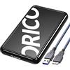 ORICO Case HDD 2.5 SATA USB 3.0, 5Gbps USB 3.0 Case Hard Disk 2.5 per 7mm e 9,5 mm, SATA I II III, HDD, SSD Fino a 8TB, Supporto UASP, Tool Free Box Esterno 2.5 SATA