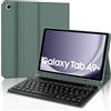 JADEMALL Custodia con Italiana Tastiera per Samsung Tab A9 Plus 2023 11, QWERTY Tastiera Bluetooth con Portapenne per Samsung Tab A9 Plus SM-X210/X215/X218, Verde scuro