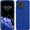 kwmobile Custodia Compatibile con Motorola Edge 40 Neo Cover - Back Case per Smartphone in Silicone TPU - Protezione Gommata - blu baltico