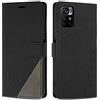 SONWO Cover per Xiaomi Poco M4 PRO 5G Custodia, Flip Caso in PU Pelle Case Cover Premium Portafoglio Custodia per Xiaomi Poco M4 PRO 5G, Slot per Schede, Supporto Stand, Nero