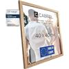 CABBEL Cornice 40x40 cm, Rovere, robusta cornice in legno MDF, plexiglass infrangibile, da appendere e da