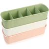 Fulushouxi Organizer Cassetti, 3 Pezzi Contenitori per Calzini Biancheria Intima, Organizzatore per Cassetti Armadio, Divisori per Cassetti Casa, Calzini, Reggiseni, Mutandine