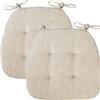 uyeoco Set 4/2/1 Cuscini Sedia da Cucina/Cuscini di Seduta,43 * 41 * 35cm Confortevole Cuscini Coprisedia da Cucina,con Lacci Imbottito,Lavabili(13#,2pcs)