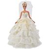 E-TING a mano principessa partito abito da sposa abito bambola vestiti con velo per bambole Barbie