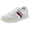 Tommy Hilfiger Sneakers da Runner Uomo Runner Evo Mix Scarpe Sportive, Bianco (White), 41 EU