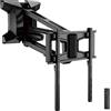 myWall HP60L - Supporto da parete motorizzato per schermi piatti da 37 a 70 (94-178 cm), portata 35 kg, telecomando radiocomandato, girevole