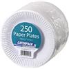 CATERPACK BY ROBINSON YOUNG Caterpack, Piatti di Carta, Legno, di Colore Bianco, Diametro 18 cm, Confezione da 250 Pezzi