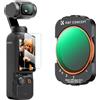 K&F CONCEPT OSMO Pocket 3/4 Filtro Magnetico, Kit Filtri Magnetici Black Mist 1/4+ ND2-32 Filtro Magnetico Filtro ND Black Diffusion Compatibile con DJI OSMO Pocket 3/4 (Alluminio)