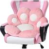 LANPEW Cuscino per,Cuscino per zampe di gatto seduta carino Cuscino per sedia divano pigro Decorazione per esterni Pavimento caldo Cuscino Tappetino caldo delicato sulla pelle (60x60cm, rosa)