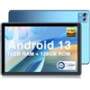DOOGEE T10S Tablet Android 13, 11GB RAM+128GB ROM(TF 1TB), Tablet 10 Pollici, Octa-Core, 6600mAh, Dual 4G LTE/SIM, 8MP+5MP Fotocamera, Tablet in Offerta, TÜV SÜD Protezione Occhi, Widevine L1