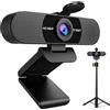EMEET Webcam C960 con treppiede, 1080p con microfono, mini treppiede regolabile, copertura privacy, plug & play, compatibile con zoom/teams/youtube/facetime