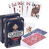 Generic 2 carte da gioco in plastica | Gioco di carte impermeabili | Qualità professionale | 100% plastica resistente all'acqua | Flessibile e robusto | Bridge & Poker | Duo Pack rosso + blu