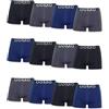 Channo Boxer da Uomo in Nylon Senza Cuciture, Morbidi, Elastici e Comodi - Collezione Uomo (Confezione da 12 Nero 3XL)