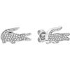 Lacoste Orecchini a perno da donna Collezione CROCODILE disponibile in Silver Taglia unica