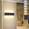 KUKAK Applique da Parete Interno,10W LED 3000K/4000K/6000K Lampada da Parete,Moderno Up Down Lampade Muro, Plafoniera da Parete Alluminio per Bagno Soggiorno Camera da Letto Scale Corridoio 33CM Nero