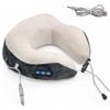 FISHTEC Massaggiatore Cervical Warm Vibrazione - Riscaldante e confortevole, tessuto in pile in schiuma memory foam, cordino di serraggio idea regalo