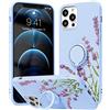 Yoedge Custodia Compatible per Samsung Galaxy A50 / A30S / A50s 6,4 Pollice, 360° Regolabile Anello Silicone Antiurto Protezione Magnetica Supporto Dito e cavalletto Galaxy A50s, Lavanda