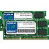 GLOBAL MEMORY 8GB (2 x 4GB) DDR3 1066MHz PC3-8500 204-PIN SODIMM Memoria RAM Kit per MacBook (FINE 2008 - metà/FINE 2009 - metà 2010) & MacBook PRO (FINE 2008 - Inizio/metà/FINE 2009 - metà 2010)