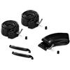 hauck Kit Riparazione Gomme per Passeggini 3 Ruote - 2 Camere D'Aria da 12 e 1 da 10 e Leve Cacciagomme - Kit Riparazione Ruote Per Passeggino come il Rapid 3 Air di hauck - Nero