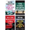 Faber & Faber ltd Peter Swanson Collection 4 Books Set (Every Vow You Break, All the Beautiful Lies, Before She Knew Him & The Kind Worth Killing)