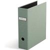 Bigso Box of Sweden ARCHIE - Raccoglitore con 2 anelli e meccanismo a leva, raccoglitore ad anelli in fibra e carta con effetto lino, formato A4 per raccogliere carta sfusa - verde menta