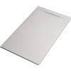 OLIMPO DOCCE - Piatto doccia in marmoresina bianco scarico laterale | Piletta Gratis STAR VINCENT - 80x180