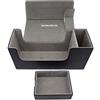 docsmagic.de Premium Magnetic Tray Long Box Black Small - Card Deck Storage - Porta Mazzo Custodia Nero