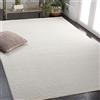 Safavieh Tappeto geometrico per soggiorno, sala da pranzo, camera da letto - Whisper Collection, pelo corto, avorio, 122 x 183 cm