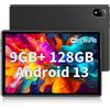 DOOGEE U10 Tablet 10 Pollici, 9GB RAM+128GB ROM/TF 1TB Tablet Android 13, Tablet in Offerta Bluetooth 5.0 | WiFi-6 | 5060mAh | 1280 * 800 | 5MP+8MP | Widevine L1 | TÜV SÜD