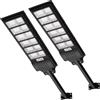 Viugreum 2 PACKS 600 W lampioni solari esterni con telecomando-6500 K faretto solare esterno, rilevatore di movimento-1080 LED IP66 impermeabile LED lampioni solari per giardino patio strada