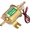 CGEAMDY Pompa Di Benzina Elettrica, Pompa Carburante 12V per Carburatore Motore HEP-02A, Pompa Carburante Elettrica 3-5 Psi, Benzina a Bassa Pressione Modello HEP02A, Per Benzina E Diesel (Oro)