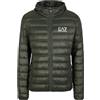 EA7 Emporio Armani Giubbotto Uomo Piumino packable Core Identity con cappuccio Modello 8NPB02 PN29Z Colore Rosso American Beauty Misura XL