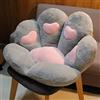LANPEW Cuscino per zampe di gatto seduta carino Cuscino per sedia divano pigro Decorazione per esterni Pavimento caldo Cuscino Tappetino caldo delicato sulla pelle (70x70cm, Cuore grigio)
