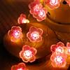 AGOTD Fiori di lucine colorate a LED, lucine di fiori di ciliegio a batteria da 2M 20LED per stanze, luci decorative per uso interno ed esterno, regali per donne e ragazze