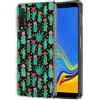 ZhuoFan Cover Samsung A7 2018, Custodia Cover Silicone Trasparente con Disegni Ultra Slim TPU Morbido Antiurto 3D Cartoon Bumper Case Protettiva per Samsung Galaxy A7 2018 (Cactus)